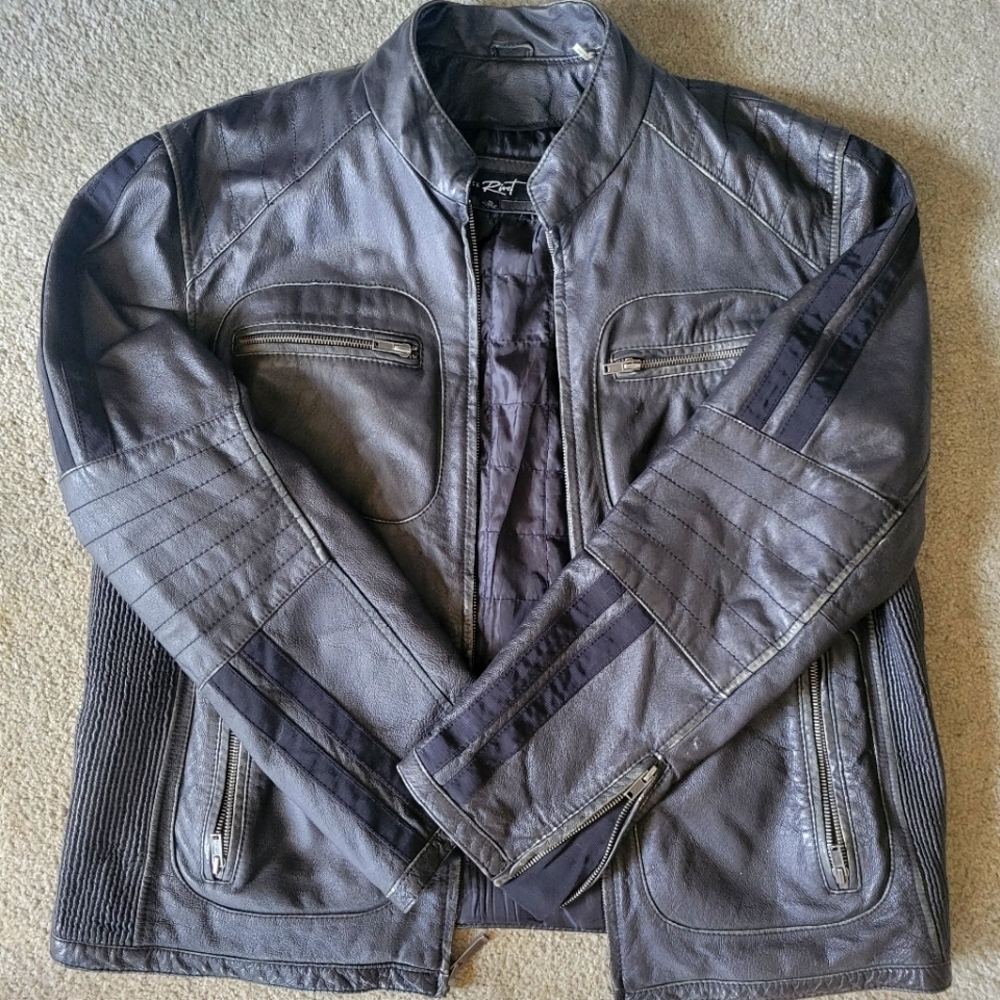 Black Rivet Leather Jacket